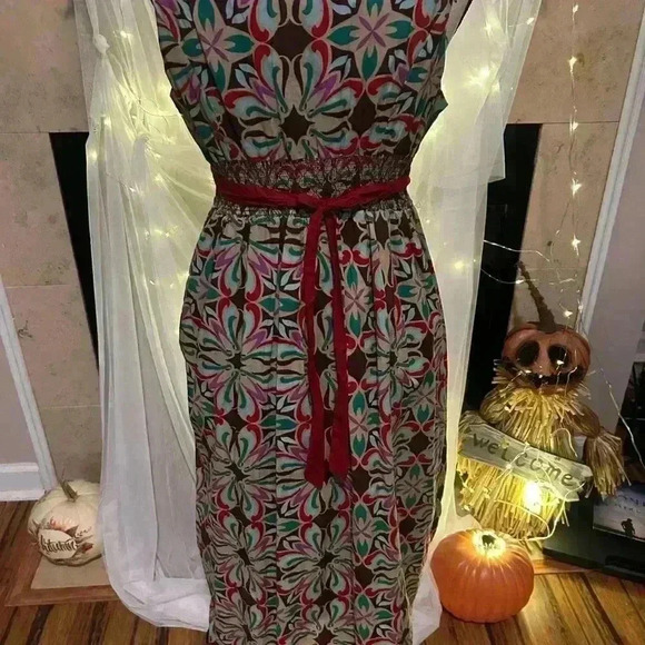 Chadwicks Women’s Maxi Dress. Size 8P. 100% Cotton. Sleeveless. Preowned. - Picture 3 of 7